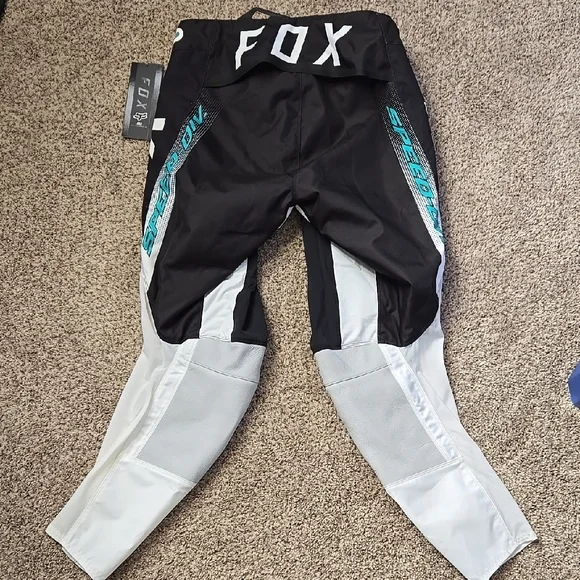 Fox Racing 360 Black and White Men's Pants - Picture 6 of 7